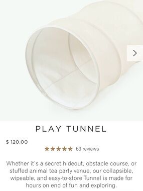 Gathre - Ivory Collapsible Kids Tunnel